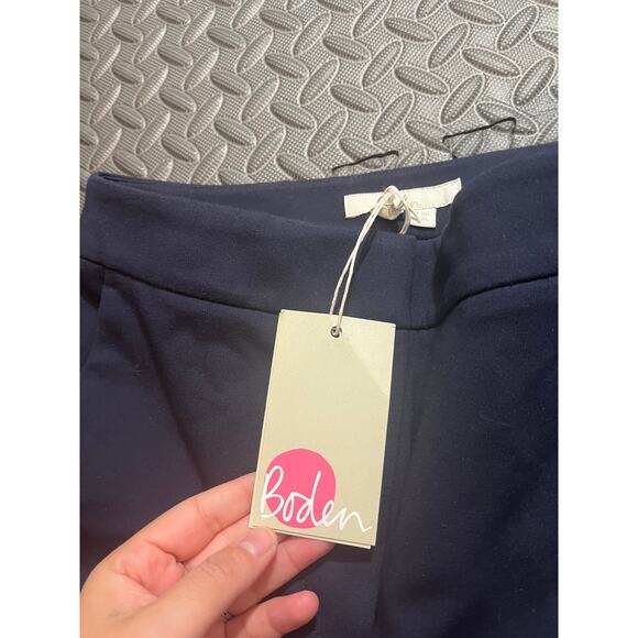 NWT BODEN Hampshire Bootcut Pants Ponte Knit Navy Blue T0011 Womens Size 6 Long - Picture 3 of 9